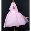 Light Pink Rosettes Wedding Party Dress PD025 